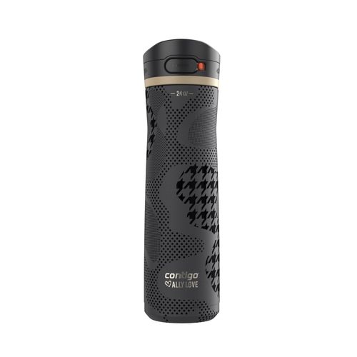 Contigo® x Ally Love Jackson Chill 2.0 Botella de Agua de Acero Inoxidable con Tapa AUTOPOP®, 24oz, Licorice